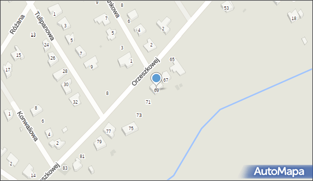 Sieradz, Orzeszkowej Elizy, 69, mapa Sieradz