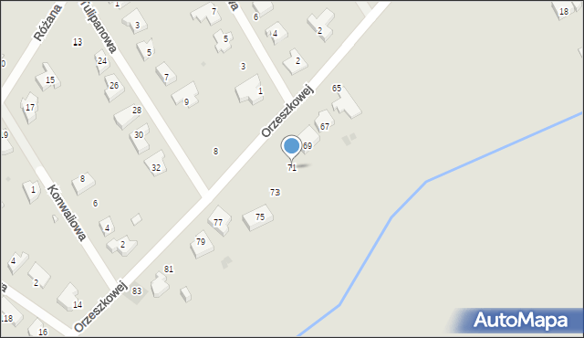 Sieradz, Orzeszkowej Elizy, 71, mapa Sieradz