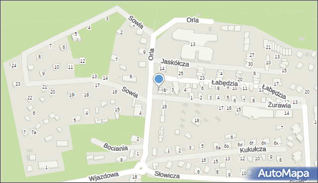 Sieraków, Orla, 15, mapa Sieraków