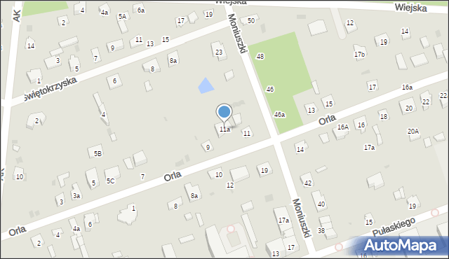 Skarżysko-Kamienna, Orla, 11a, mapa Skarżysko-Kamienna