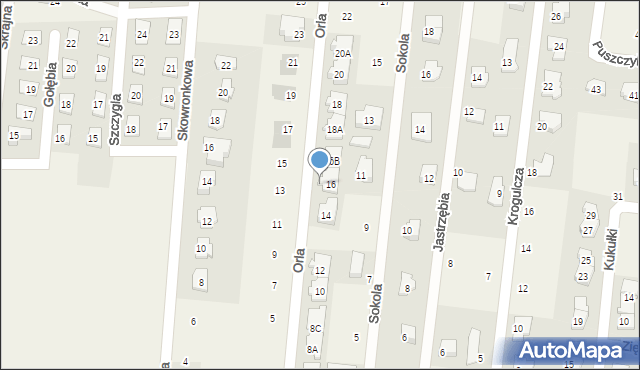 Skierdy, Orla, 16a, mapa Skierdy