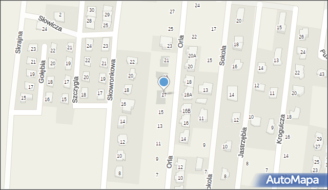 Skierdy, Orla, 17, mapa Skierdy