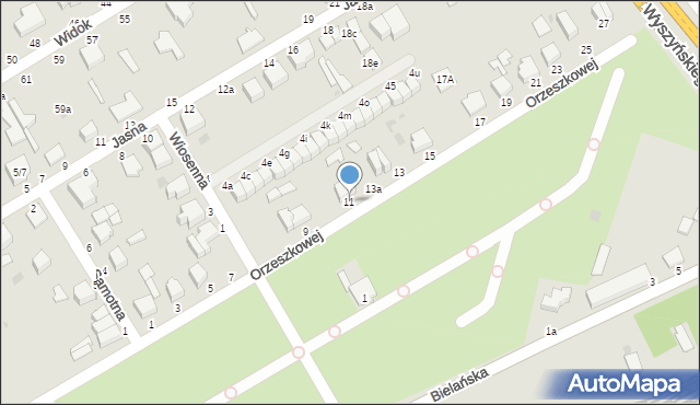 Skierniewice, Orzeszkowej Elizy, 11, mapa Skierniewic