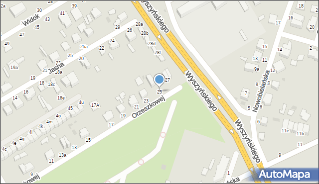 Skierniewice, Orzeszkowej Elizy, 25, mapa Skierniewic