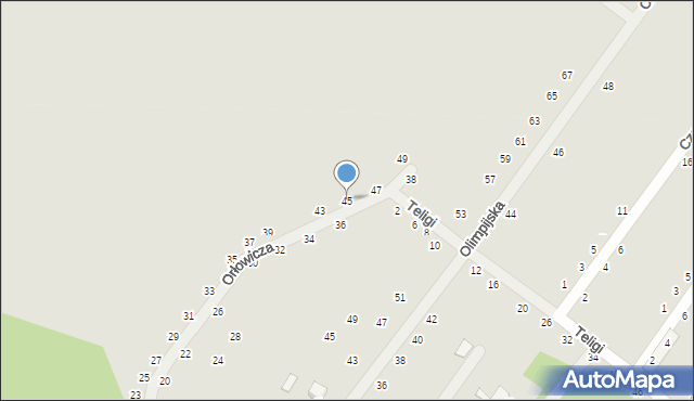 Słupsk, Orłowicza Mieczysława, 45, mapa Słupska