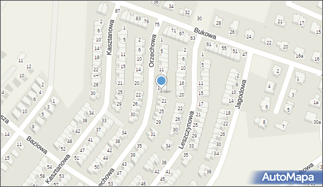Smolec, Orzechowa, 19, mapa Smolec