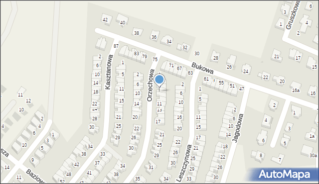 Smolec, Orzechowa, 7, mapa Smolec
