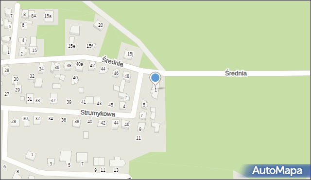 Solec Kujawski, Orzechowa, 1, mapa Solec Kujawski