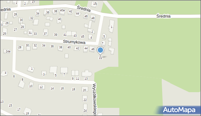 Solec Kujawski, Orzechowa, 11, mapa Solec Kujawski