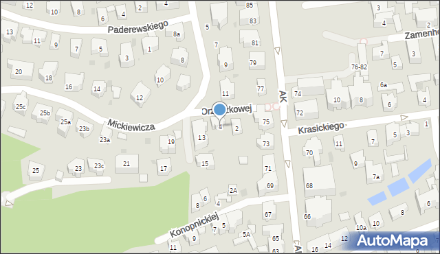 Sopot, Orzeszkowej Elizy, 4, mapa Sopotu