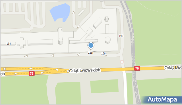 Sosnowiec, Orląt Lwowskich, 138i, mapa Sosnowca