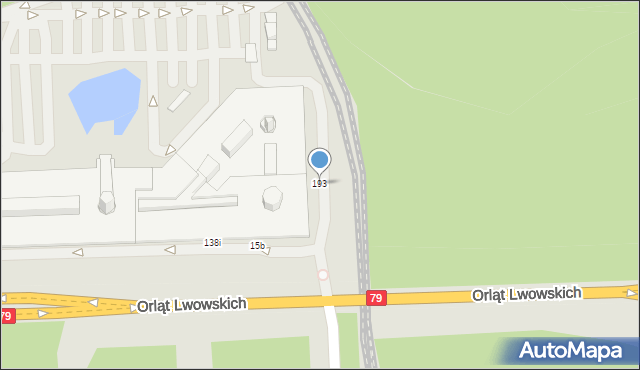 Sosnowiec, Orląt Lwowskich, 193, mapa Sosnowca