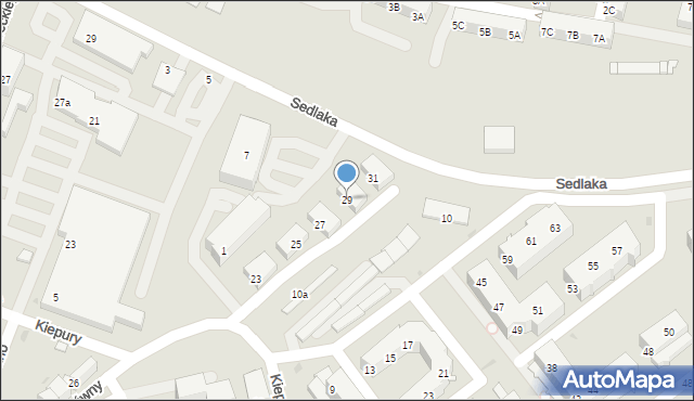 Sosnowiec, Ordonówny Hanki, 29, mapa Sosnowca