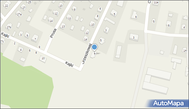 Stare Juchy, Orzeszkowej Elizy, 7, mapa Stare Juchy