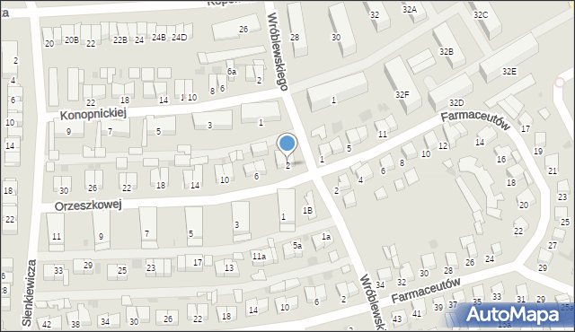 Starogard Gdański, Orzeszkowej Elizy, 2, mapa Starogard Gdański