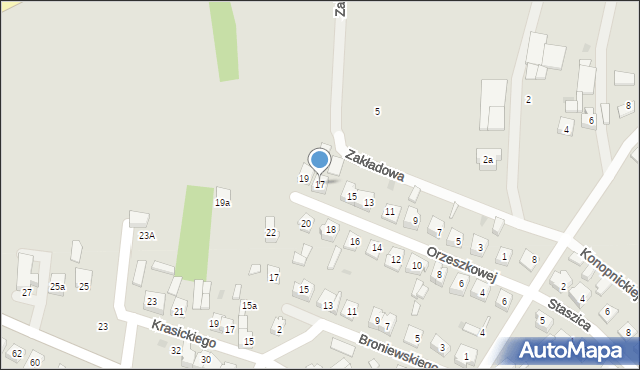 Stryków, Orzeszkowej Elizy, 17, mapa Stryków