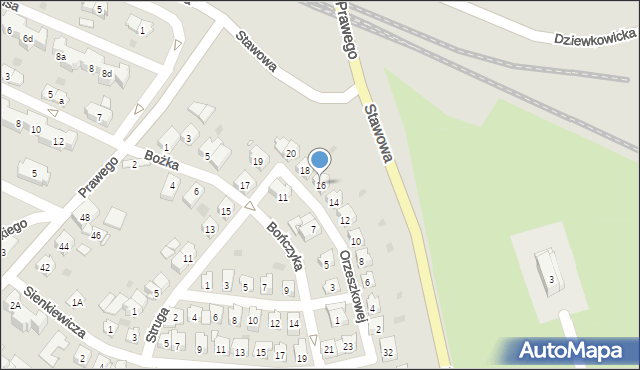 Strzelce Opolskie, Orzeszkowej Elizy, 16, mapa Strzelce Opolskie