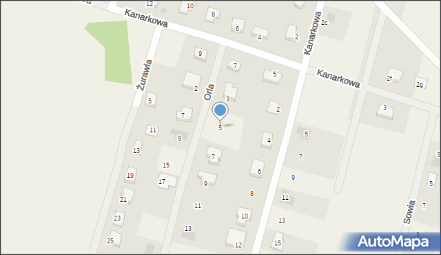 Sucha Górna, Orla, 5, mapa Sucha Górna