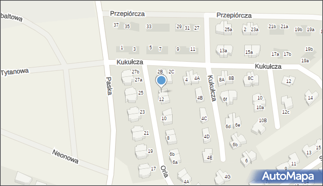 Suchy Dwór, Orla, 12b, mapa Suchy Dwór