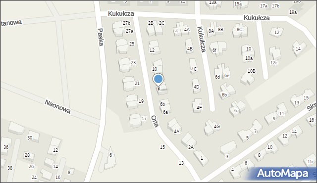 Suchy Dwór, Orla, 8a, mapa Suchy Dwór