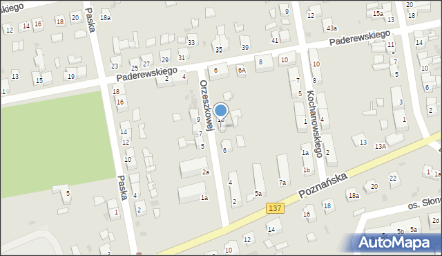 Sulęcin, Orzeszkowej Elizy, 8, mapa Sulęcin