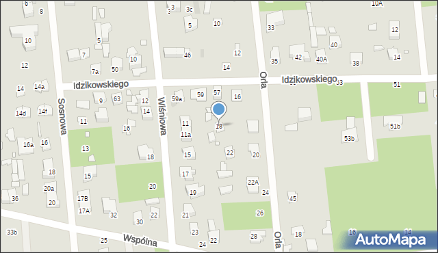 Sulejówek, Orla, 18, mapa Sulejówek