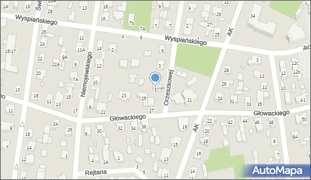 Sulejówek, Orzeszkowej Elizy, 1, mapa Sulejówek