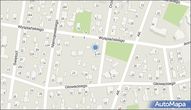 Sulejówek, Orzeszkowej Elizy, 3, mapa Sulejówek