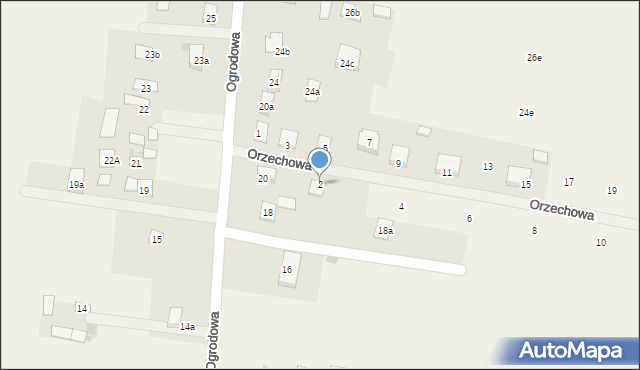 Sułkowice, Orzechowa, 2, mapa Sułkowice