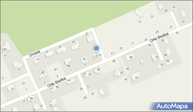 Sulmin, Orła Bielika, 11, mapa Sulmin
