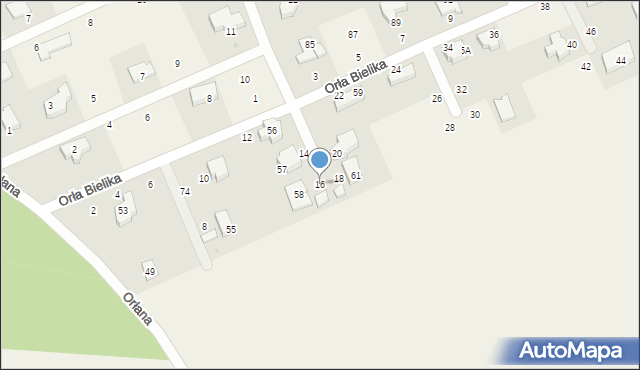 Sulmin, Orła Bielika, 16, mapa Sulmin