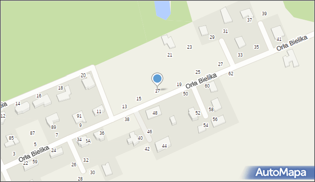 Sulmin, Orła Bielika, 17, mapa Sulmin