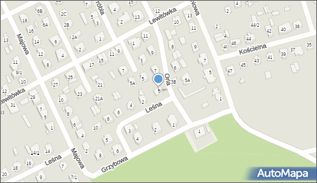 Supraśl, Orla, 5, mapa Supraśl