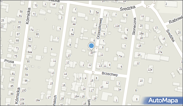 Swarzędz, Orzeszkowej Elizy, 10, mapa Swarzędz
