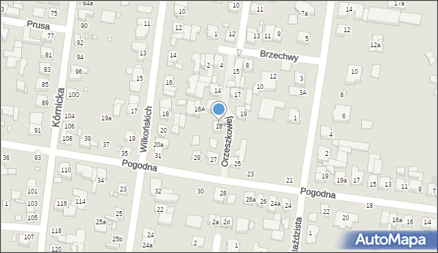 Swarzędz, Orzeszkowej Elizy, 18, mapa Swarzędz