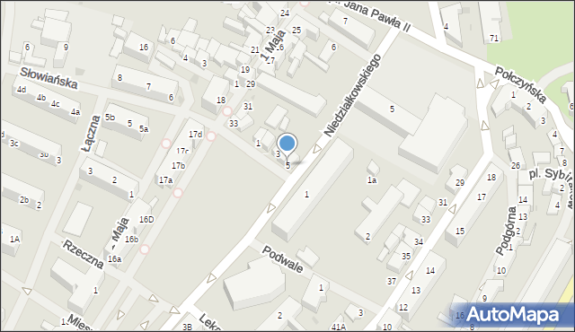 Świdwin, Orląt Lwowskich, 5, mapa Świdwin