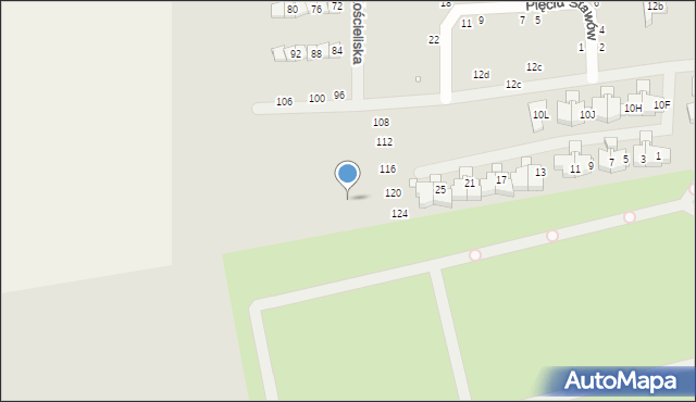 Szczecin, Orlej Perci, 13, mapa Szczecina