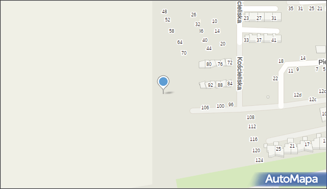 Szczecin, Orlej Perci, 18, mapa Szczecina