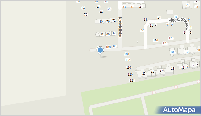 Szczecin, Orlej Perci, 19, mapa Szczecina