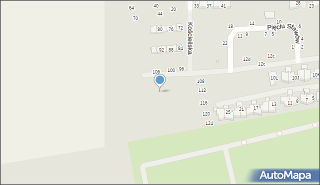 Szczecin, Orlej Perci, 21, mapa Szczecina