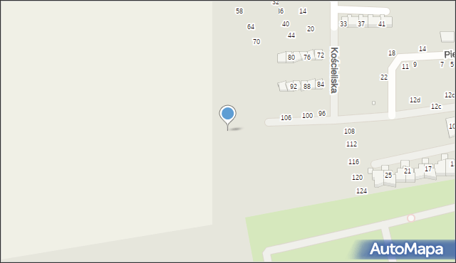 Szczecin, Orlej Perci, 28, mapa Szczecina