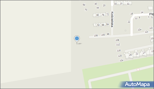 Szczecin, Orlej Perci, 32, mapa Szczecina