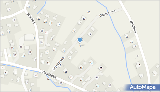 Szczepańcowa, Orzechowa, 6, mapa Szczepańcowa