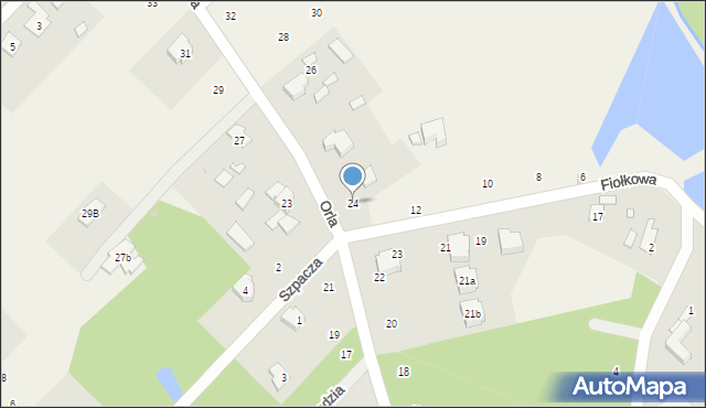 Szczęsne, Orla, 24, mapa Szczęsne