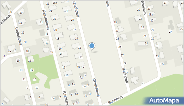 Szczodre, Orzechowa, 12, mapa Szczodre