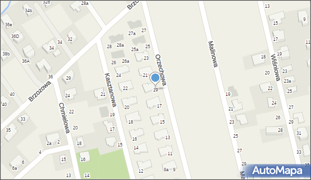 Szczodre, Orzechowa, 19, mapa Szczodre