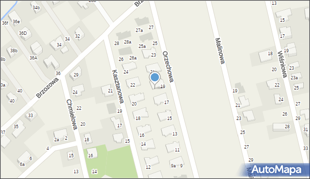 Szczodre, Orzechowa, 19a, mapa Szczodre