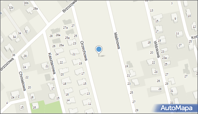 Szczodre, Orzechowa, 20a, mapa Szczodre