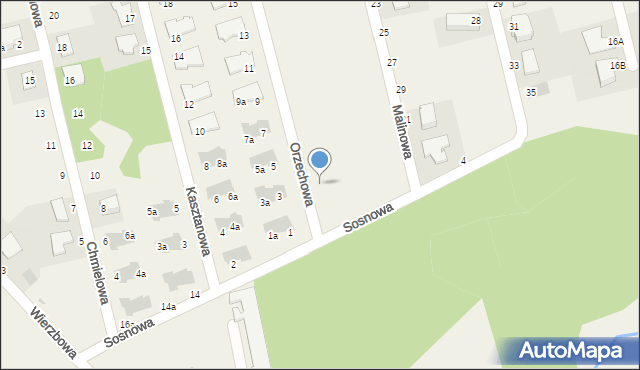 Szczodre, Orzechowa, 4, mapa Szczodre