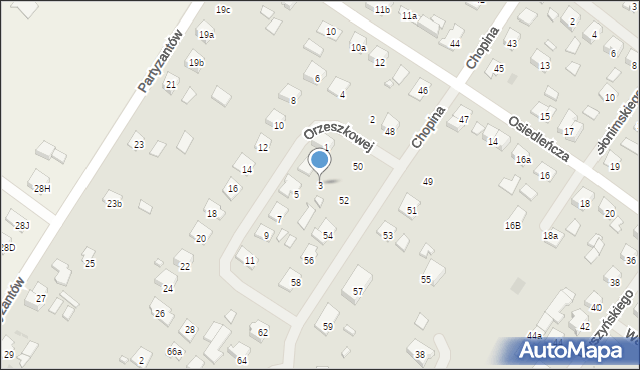 Szczytno, Orzeszkowej Elizy, 3, mapa Szczytno